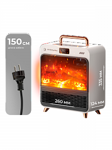 Обогреватель для дома, тепловентилятор напольный с пультом 1500 Вт TITAVIN TI-PFH002